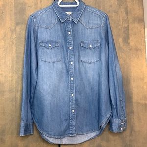 Denim button down shirt